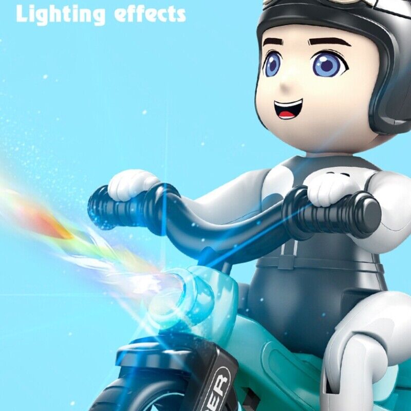 Stunt Bicycle Toy with Lights & Music