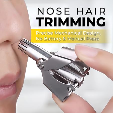 Manual Nose Hair Trimmer for Men & Women