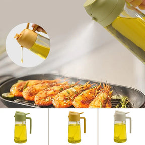 2-in-1 Glass Oil Sprayer and Dispenser