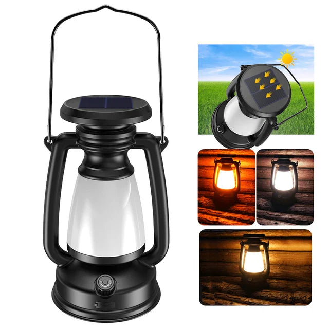 2 in 1 Retro Solar Lamp