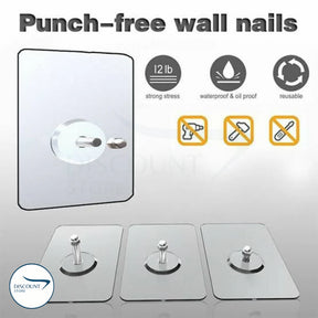 Punch-Free Screw Stickers - Pack of 10 (IMPORTED)