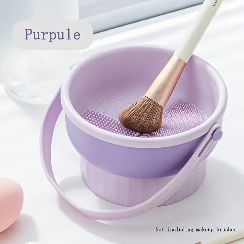 3 In 1 Silicone Cosmetic Brush Cleaner Bowl