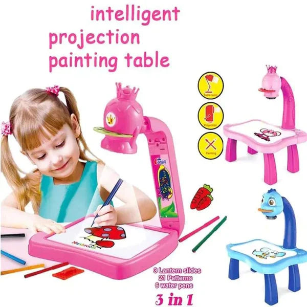 LED PROJECTOR PAINTING & DRAWING TABLE FOR KIDS